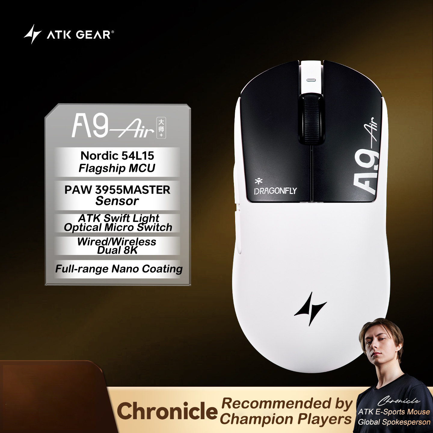 ATK A9 Air Ultimate Plus Gamin - огляд і ціна Ultimate Esports Gaming