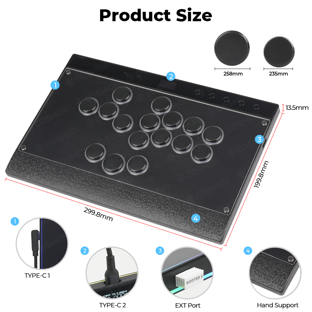 Haute42-COSMOX C16 Leverless C - огляд і ціна Esports Gaming Controller