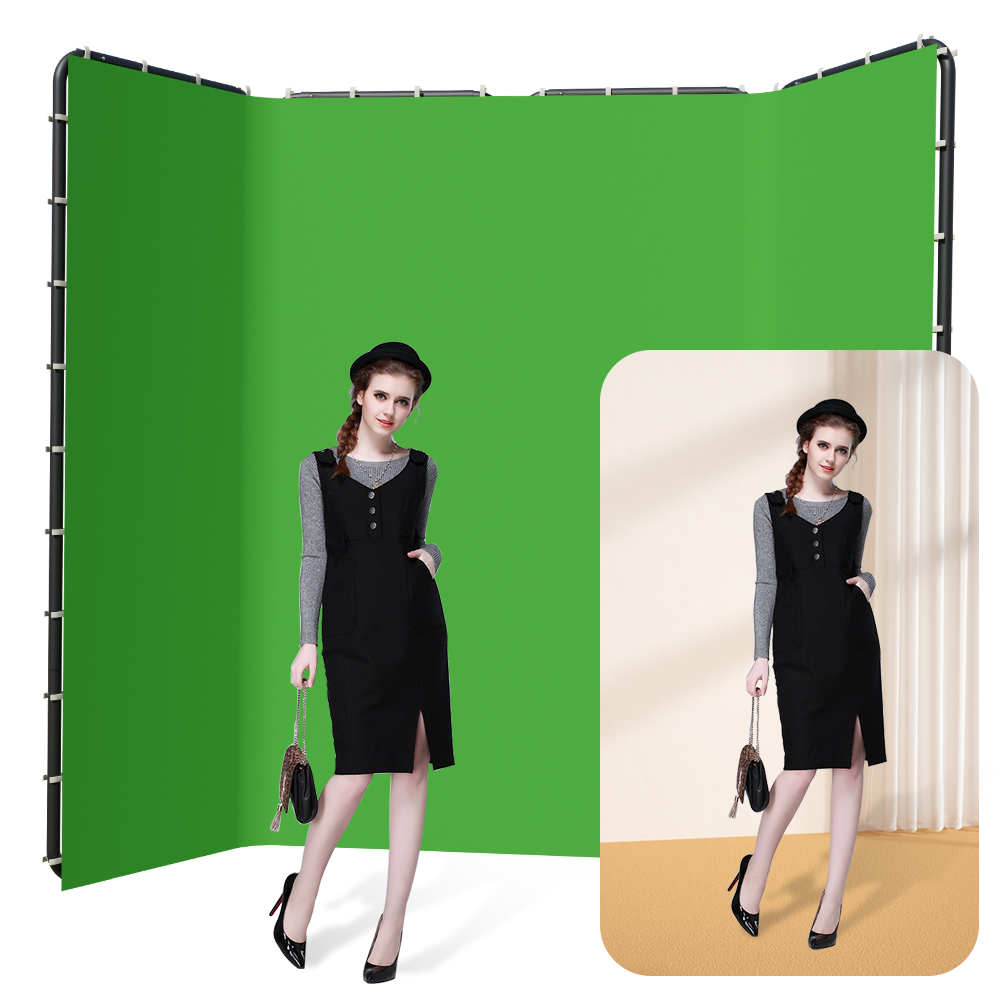 SH 2.4x4M Background Stand Fra - огляд і ціна Green Screen Collapsible