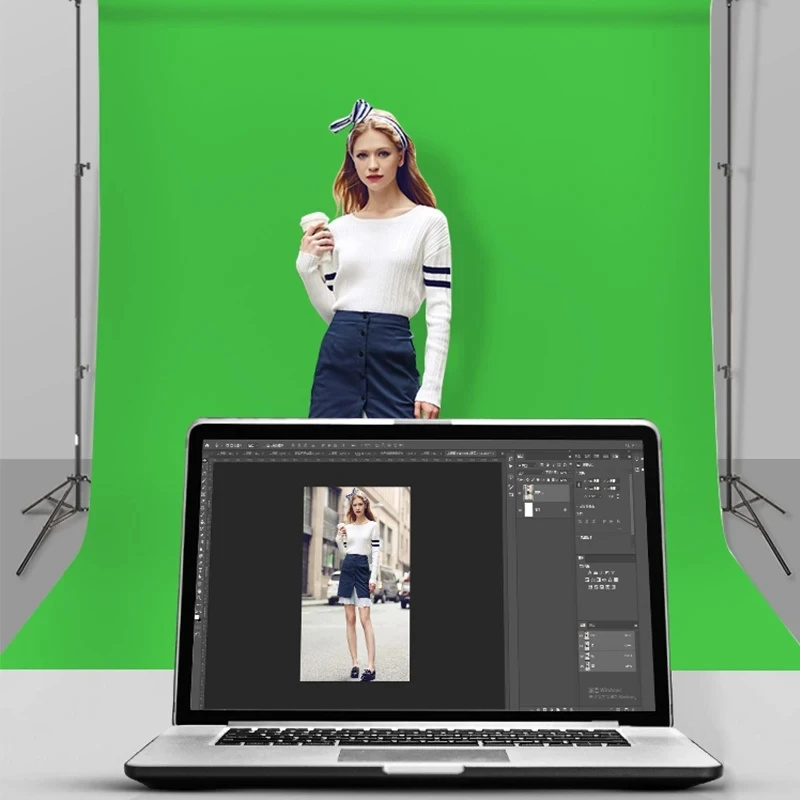 GAINVANE Backdrop Cloth White  - огляд і ціна Green Screen Collapsible