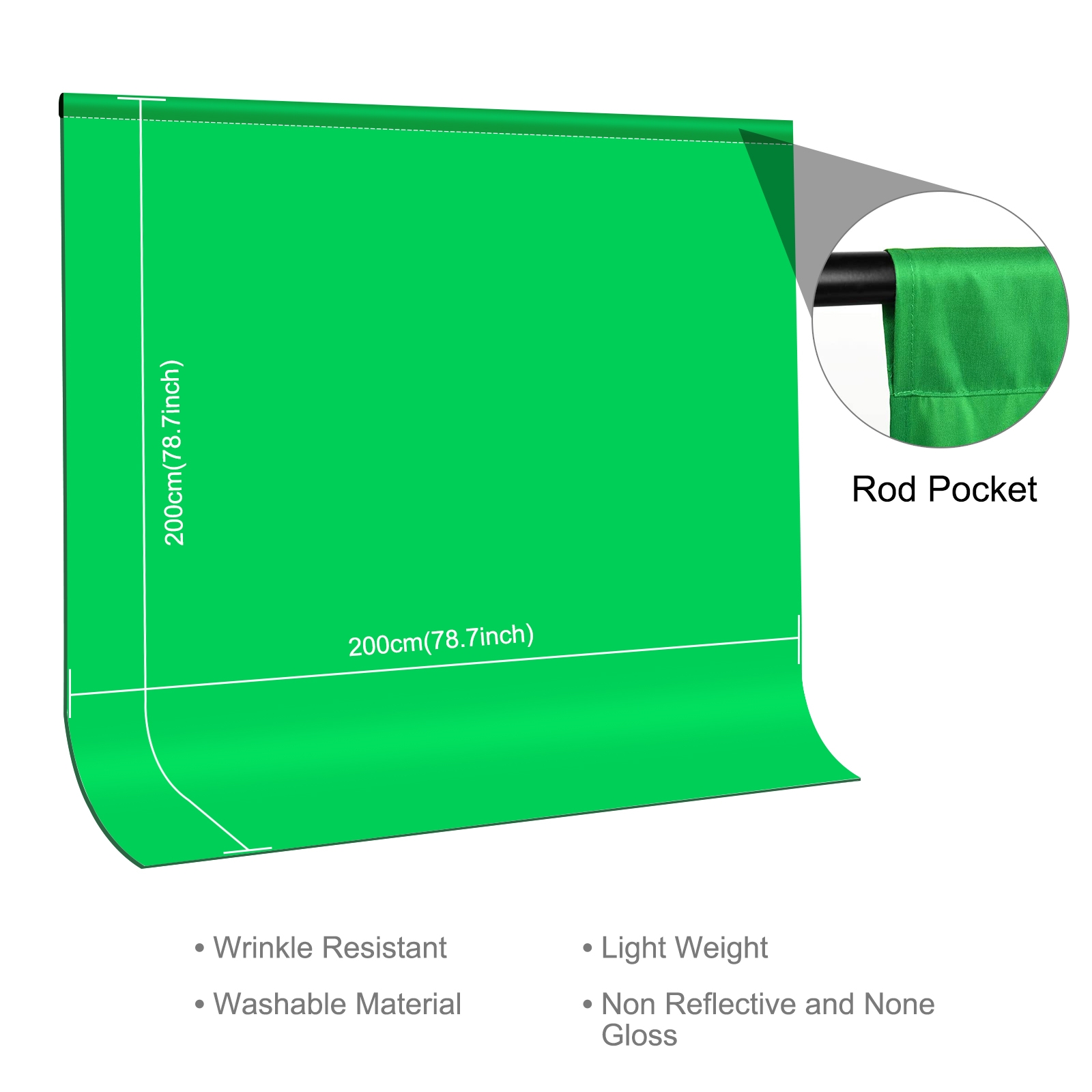 PULUZ 2m X 2m Photography Back - огляд і ціна Green Screen Collapsible