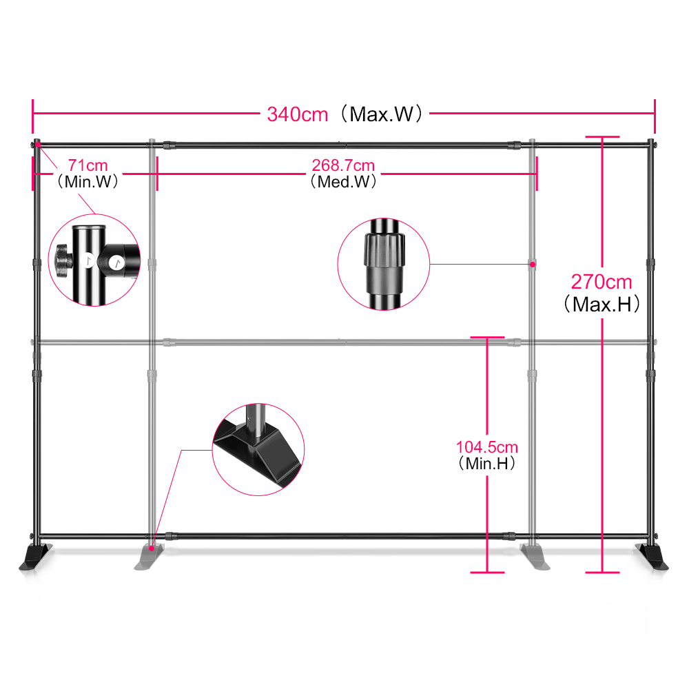 Background Stand Photo Frame P - огляд і ціна Green Screen Collapsible